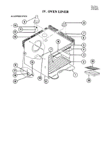 12 - Oven (Lower) parts for Jenn-Air Oven W224 from AppliancePartsPros.com