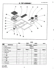 04 - Top Assembly parts for Jenn-Air Cooktop 89889 from AppliancePartsPros.com