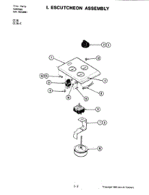 03 - Escutcheon Assembly parts for Jenn-Air Cooktop C116-C from AppliancePartsPros.com