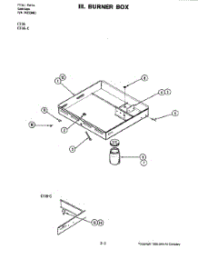 02 - Burner Box parts for Jenn-Air Cooktop C116-C from AppliancePartsPros.com