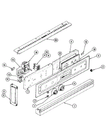02 - Control Panel parts for Jenn-Air Oven W121-C from AppliancePartsPros.com