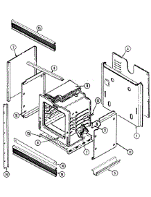02 - Body parts for Jenn-Air Oven WME3020W from AppliancePartsPros.com
