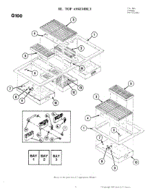 04 - Top Assembly parts for Jenn-Air Cooktop G100 from AppliancePartsPros.com