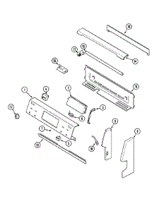 02 - Control Panel parts for Jenn-Air Range JER8650AAA from AppliancePartsPros.com