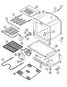 04 - Oven / Base parts for Jenn-Air Range JER8650AAA from AppliancePartsPros.com