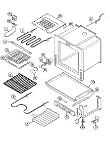 03 - Oven / Base parts for Jenn-Air Range JER8750ACW from AppliancePartsPros.com