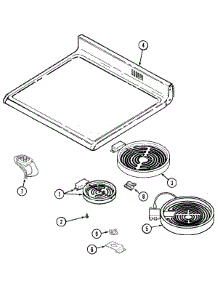 05 - Top Assembly parts for Jenn-Air Range JER8850ACB from AppliancePartsPros.com