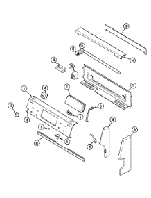 02 - Control Panel parts for Jenn-Air Range JER8750ACB from AppliancePartsPros.com