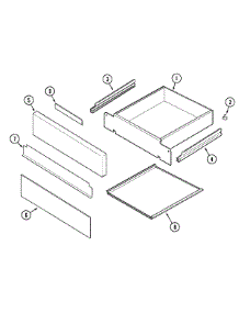 04 - Drawer parts for Jenn-Air Range SCE30500W from AppliancePartsPros.com