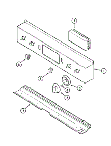 04 - Control Panel parts for Jenn-Air Range SVD48600P from AppliancePartsPros.com
