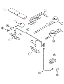 06 - Gas Controls parts for Jenn-Air Range SVD48600P from AppliancePartsPros.com