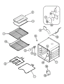 07 - Oven parts for Jenn-Air Range SVD48600BC from AppliancePartsPros.com