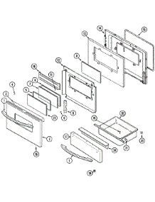 03 - Door / Drawer parts for Jenn-Air Range JGR8855ADS from AppliancePartsPros.com