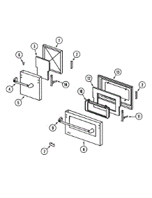05 - Door parts for Jenn-Air Range PRG4802P from AppliancePartsPros.com