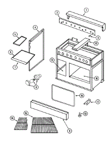04 - Body / Oven parts for Jenn-Air Range PRG4802P from AppliancePartsPros.com