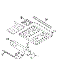 06 - Top Assembly parts for Jenn-Air Range JGR8750ADA from AppliancePartsPros.com