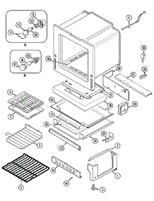 05 - Oven / Base parts for Jenn-Air Range JGR8750ADW from AppliancePartsPros.com