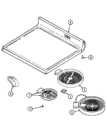 05 - Top Assembly parts for Jenn-Air Range JER8855AAS from AppliancePartsPros.com