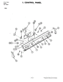 06 - Control Panel parts for Jenn-Air Range S161 from AppliancePartsPros.com