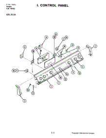 04 - Control Panel parts for Jenn-Air Range 20135 from AppliancePartsPros.com