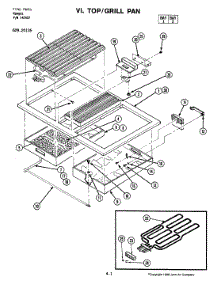 08 - Top parts for Jenn-Air Range 20135 from AppliancePartsPros.com