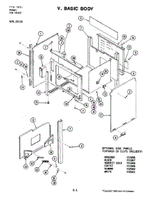 03 - Body parts for Jenn-Air Range 20135 from AppliancePartsPros.com