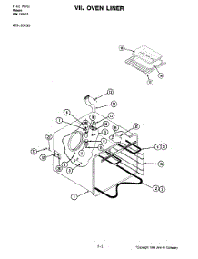 07 - Oven parts for Jenn-Air Range 20135 from AppliancePartsPros.com