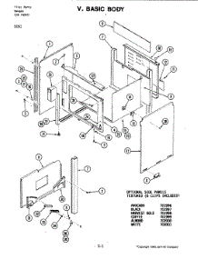 05 - Body parts for Jenn-Air Range S161 from AppliancePartsPros.com
