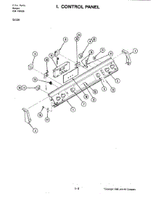 04 - Control Panel parts for Jenn-Air Range SU130 from AppliancePartsPros.com