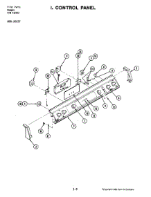 05 - Control Panel parts for Jenn-Air Range 20237 from AppliancePartsPros.com