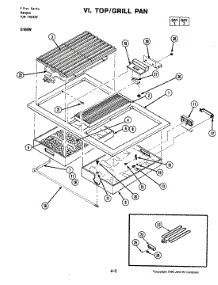 10 - Top / Grill Pan (S156w) parts for Jenn-Air Range S156W from AppliancePartsPros.com