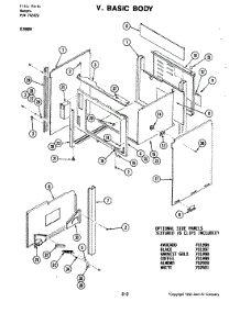 02 - Basic Body (S156w) parts for Jenn-Air Range S156W from AppliancePartsPros.com