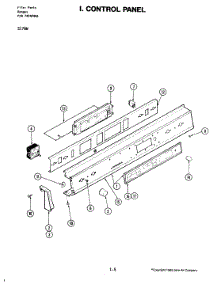 06 - Control Panel (S176w) parts for Jenn-Air Range S176W from AppliancePartsPros.com