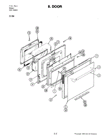 07 - Door (S176w) parts for Jenn-Air Range S176W from AppliancePartsPros.com