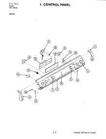 03 - Control Panel parts for Jenn-Air Range SU110 from AppliancePartsPros.com
