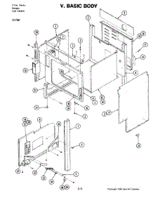 02 - Basic Body (S176w) parts for Jenn-Air Range S176W from AppliancePartsPros.com