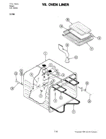 09 - Oven Liner (S176w) parts for Jenn-Air Range S176W from AppliancePartsPros.com