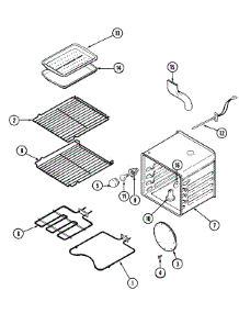 06 - Oven parts for Jenn-Air Range SVE47100B from AppliancePartsPros.com