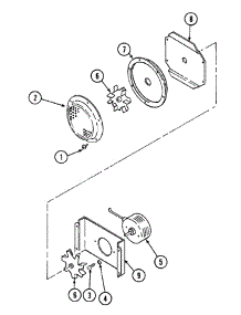 03 - Blower Motor-Convection parts for Jenn-Air Range SEG196W from AppliancePartsPros.com