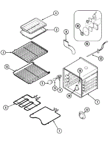 03 - Oven parts for Jenn-Air Range SCE30600WC from AppliancePartsPros.com