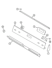 04 - Control Panel parts for Jenn-Air Range SVE47600W from AppliancePartsPros.com
