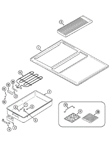 07 - Top Assembly parts for Jenn-Air Range SVE47600W from AppliancePartsPros.com