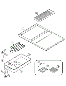07 - Top Assembly parts for Jenn-Air Range SVE87600W from AppliancePartsPros.com