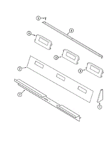 04 - Control Panel parts for Jenn-Air Range SVE87600B from AppliancePartsPros.com