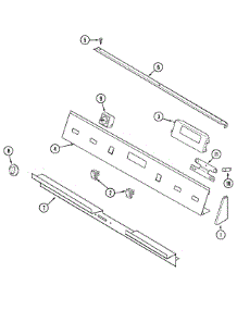 04 - Control Panel parts for Jenn-Air Range SVE47100W from AppliancePartsPros.com