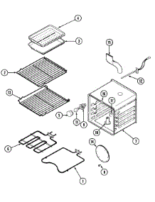 06 - Oven parts for Jenn-Air Range SVE47500W from AppliancePartsPros.com