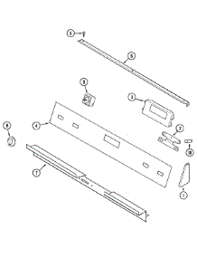 02 - Control Panel parts for Jenn-Air Range SCE30600W from AppliancePartsPros.com