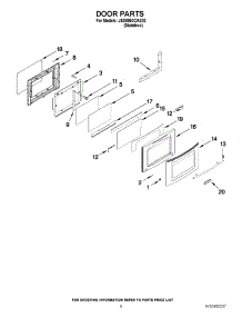 05 - Door Parts parts for Jenn-Air Range JES8850CAS02 from AppliancePartsPros.com