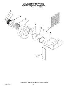 02 - Blower Unit Parts parts for Jenn-Air Range JDS9860CDB01 from AppliancePartsPros.com