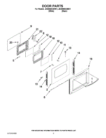 06 - Door Parts parts for Jenn-Air Range JDS9860CDB01 from AppliancePartsPros.com
